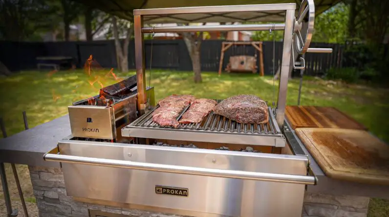 Frist Cook on the Prokan Infinity Argentine BBQ Grill Island!