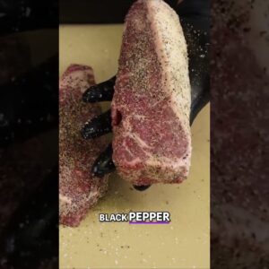 How To Reverse Sear Steaks #meat #steak #bbq #food #smokinjoespitbbq #shorts