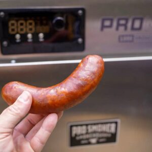 Mac N' Cheese Bratwurst on the Pro Smoker Pro Max 100 S