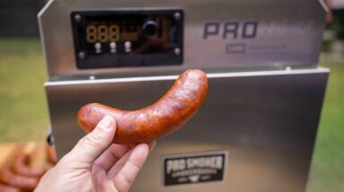 Mac N' Cheese Bratwurst on the Pro Smoker Pro Max 100 S