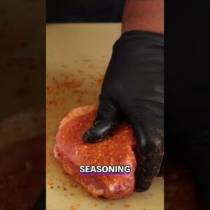 Double Cut Smoked Pork Chops #shorts #pork #bbq #food #recipe