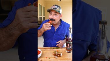 Grilled Spicy Italian Sausage, Peppers and Bruschetta w/ a Perfect Manhattan @stillatx