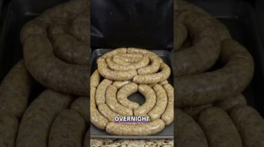 Hatch Green Chile Cheese Sausage #sausage #bbq #smokedsausage #meat #hatch #shorts