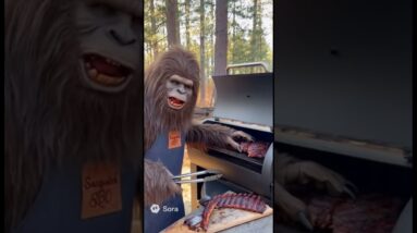 If Bigfoot can make BBQ ribs, anyone can! #believeinyourself #bbq #ai