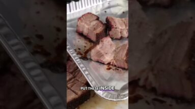 Beef Belly Burnt Ends #bbq #bbqmeat #recipe #smokegrill #bbqrecipes #food #shorts