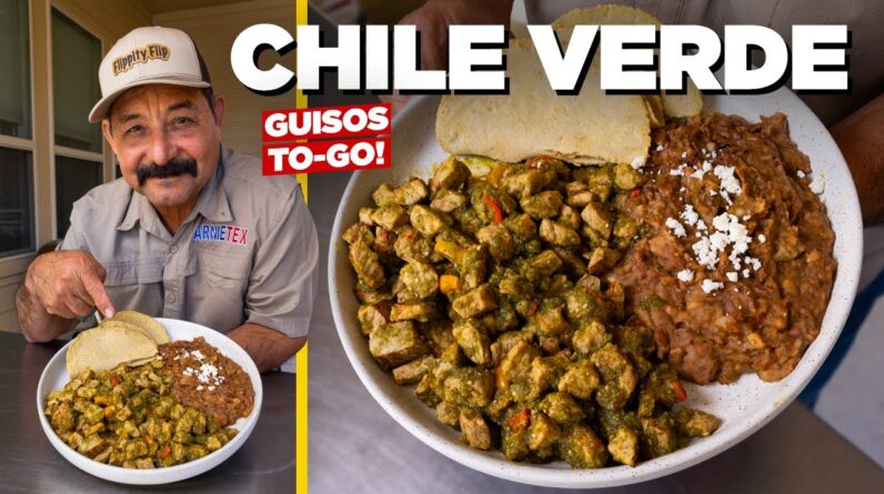CHILE VERDE PORK STEW! Cook this Delicious Puerco en Salsa Verde Recipe the Easy Way (Guisos To-Go!)