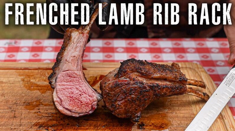 Frenched Rack of Lamb on the Pit Boss Heritage Pellet Smoker