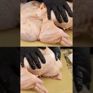 Frog Style Smoked Turkey #shorts #bbq #food #thanksgiving #turkey