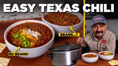 The EASIEST TEXAS CHILI Recipe: My Award Winning Bowl of Red