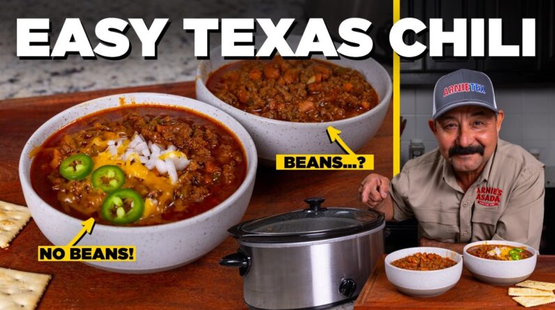 The EASIEST TEXAS CHILI Recipe: My Award Winning Bowl of Red