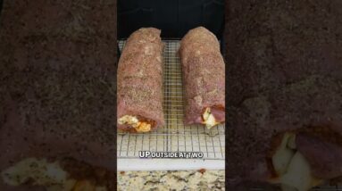 Chorizo Stuffed Pork Loin #shorts #bbq #pork #food