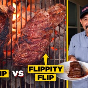 One Flip Steak Technique vs Flippity-Flip Method (How Many Times Should You Flip a Steak / Fajitas)